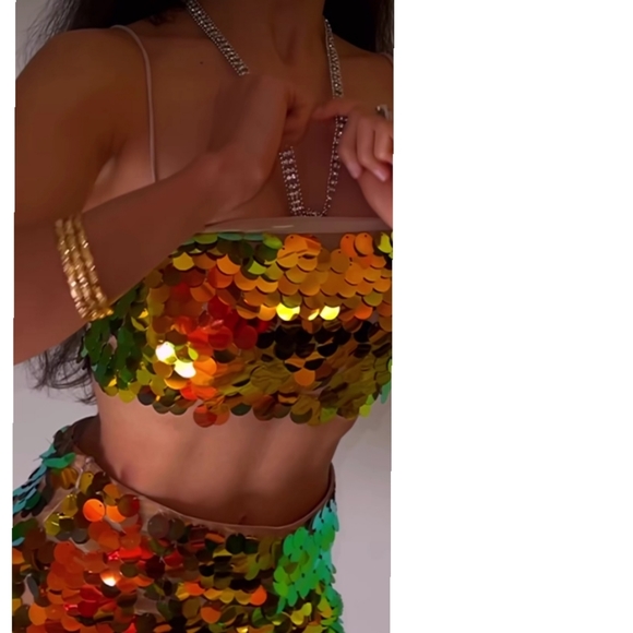 Zara 2pcs sequin skirt + Top set - Picture 10 of 16